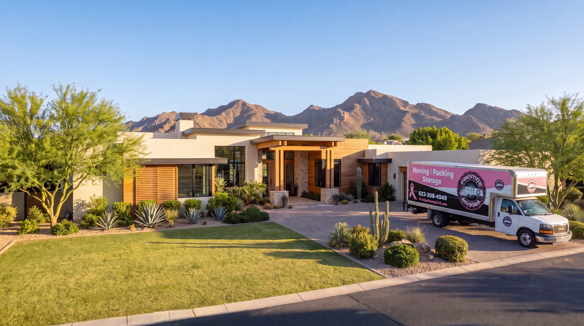 Prestige Moving professional moving services in Phoenix and the entire Valley, including Scottsdale, Chandler, Gilbert, Mesa, Tempe, Glendale, Peoria, Surprise, Goodyear and Sun City