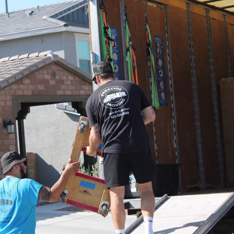 Prestige Moving team serving Phoenix and the entire Valley, including Scottsdale, Chandler, Gilbert, Mesa, Tempe, Glendale, Peoria, Surprise, Goodyear and Sun City